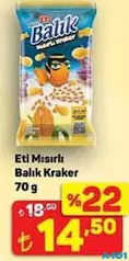 ETİ MISIRLI BALIK KRAKER 70 G fiyat ve kampanya bilgisi
